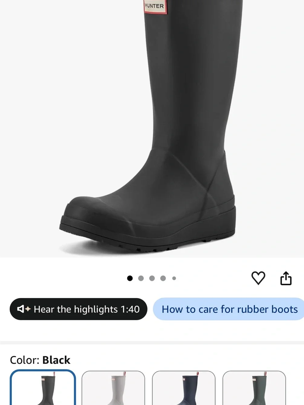 Hunter boots bold